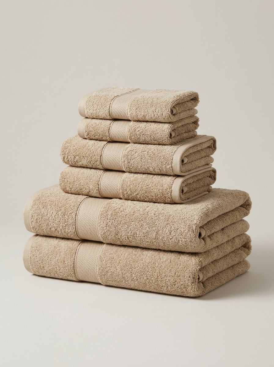 Bagno Organic Cotton Towel Set in Oat