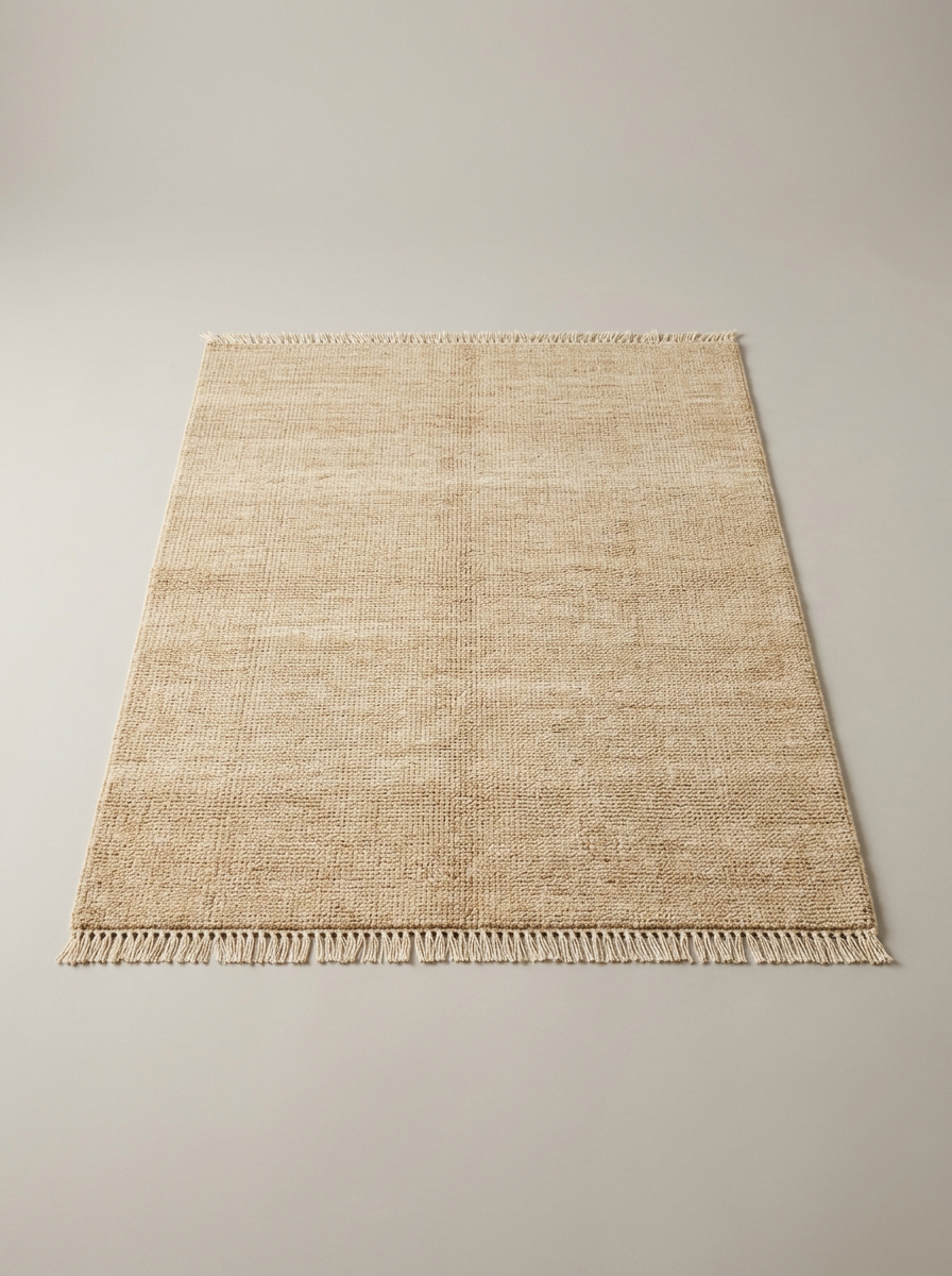 Ostuni Hand-Knotted Wool Rug in Oat