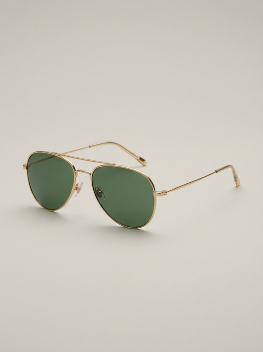 Aviator Sunglasses in Gold