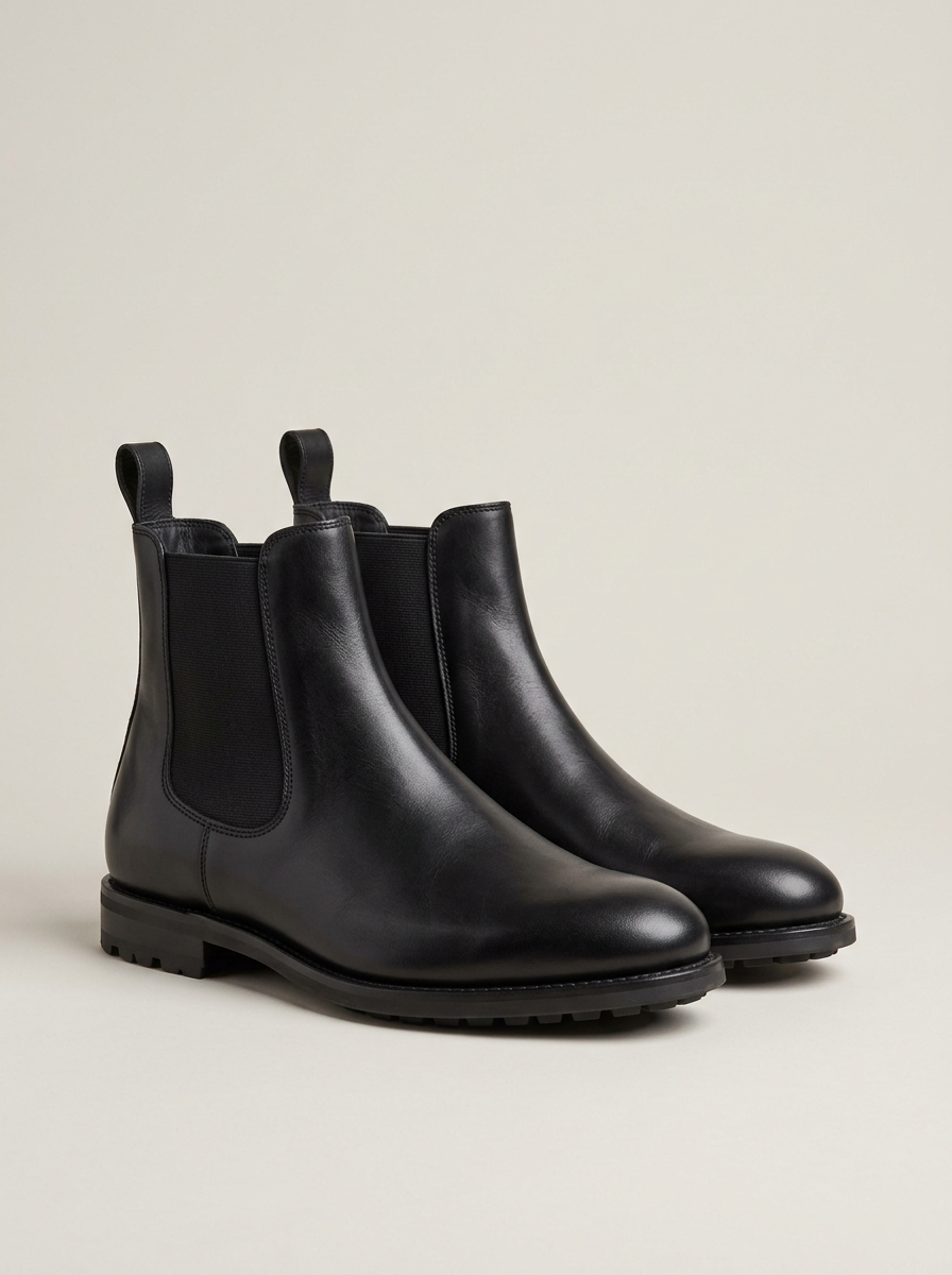 Chelsea Boot in Black Leather