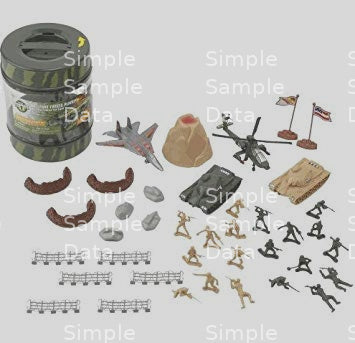 True Heroes Army Playset in Bucket