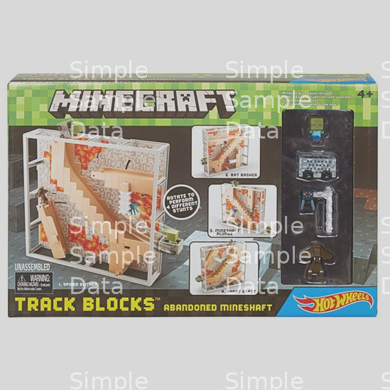 Minecraft Hot Wheels Track Blocks Abandoned Mineshaft Play Set