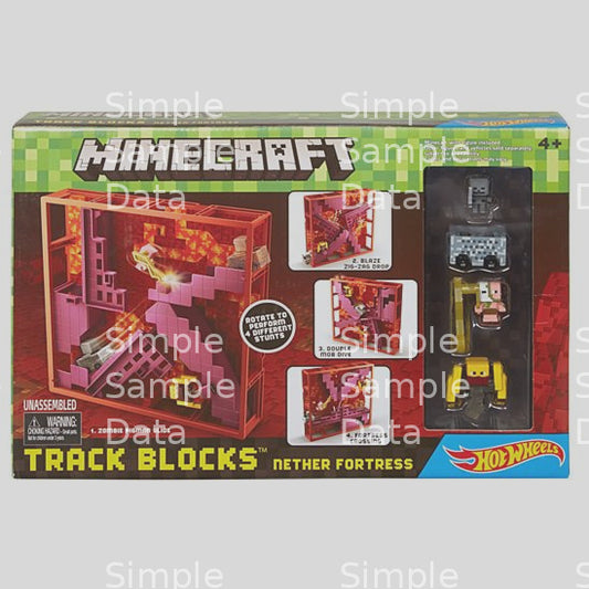 Minecraft Hot Wheels Track Blocks Nether Fortress Play Set