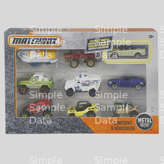 Matchbox 9 Car Gift Pack