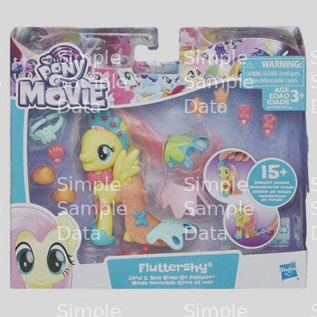 My Little Pony the Movie Fluttershy Land and Sea Snap-On Fashion