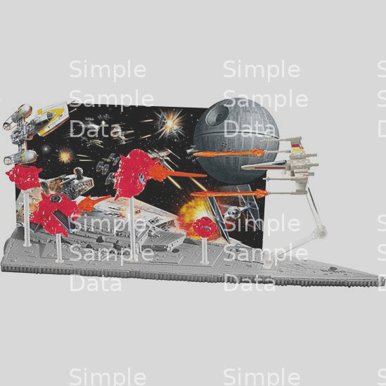 Hot Wheels Star Wars Starship Battle Scenes Play Set