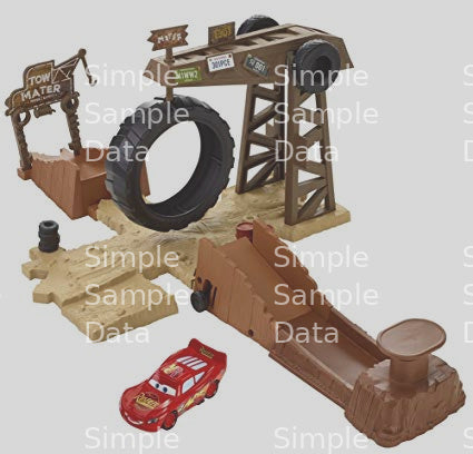 Disney Pixar Cars Smokey's Tractor Challenge Playset