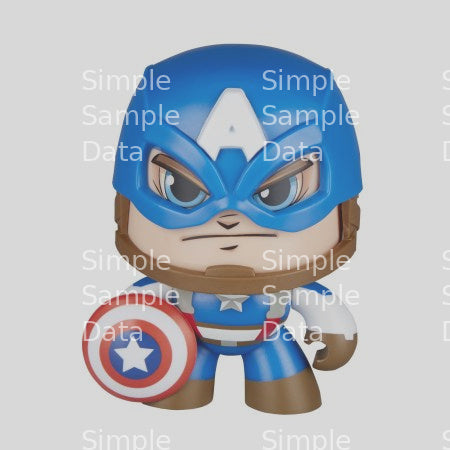 Marvel Mighty Muggs Captain America 3.75-Inch Figure