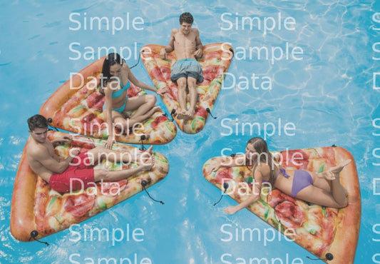 Intex Pizza Slice Mat Pool Floater 69 x 57 inches
