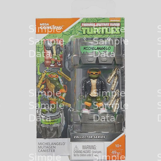 Mega Construx Teenage Mutant Ninja Turtles Classic Series Michelangelo Mutagen Canister