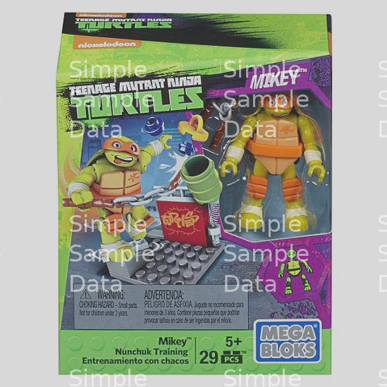 Mega Bloks Teenage Mutant Ninja Turtles Mikey Nunchuk Training