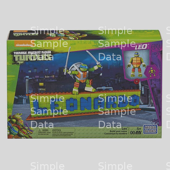 Mega Bloks Teenage Mutant Ninja Turtles Ninja Name Plate Builder