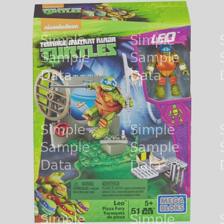 Mega Bloks Teenage Mutant Ninja Turtles Leo Pizza Fury Playset