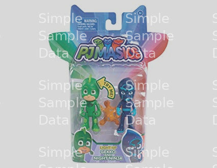 PJ Masks Light Up Gekko and Night Ninja Figure 2 Pack