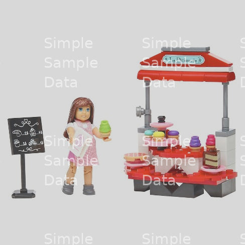 Mega Bloks American Girl Grace Pastry Cart