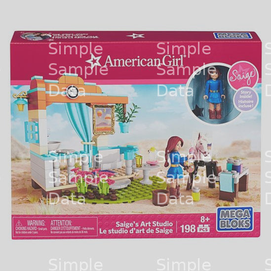 Mega Bloks American Girl Saige Art Studio