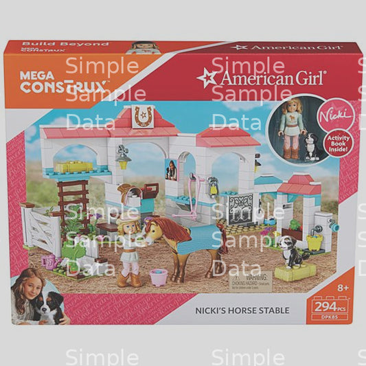 Mega Bloks American Girl Nicki Horse Stables