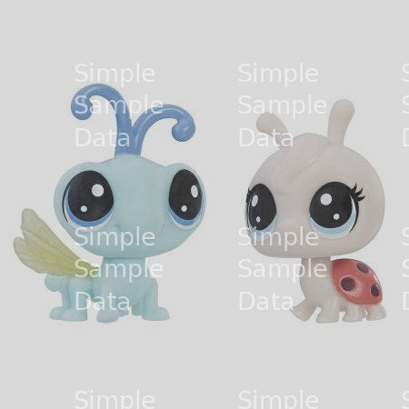 Littlest Pet Shop Lynette Ladyfly and Cy Flydragon