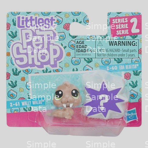 Littlest Pet Shop Eda Redfish and Wally Walro