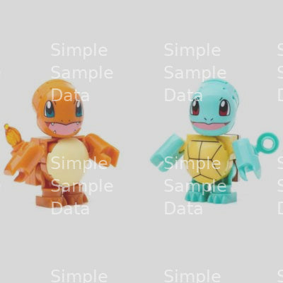 Mega Construx Pokemon Squirtle vs. Charmander