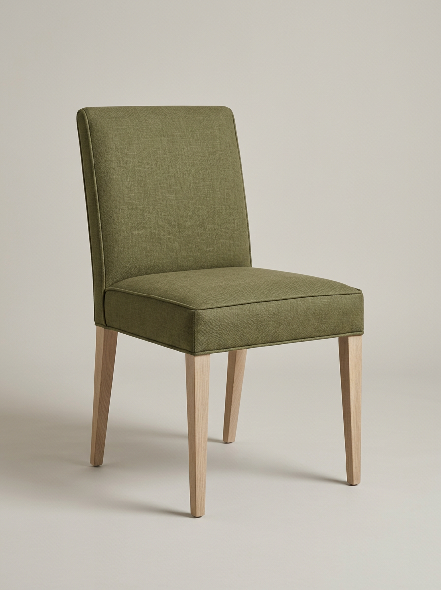 Aurelle Dining Chair in Olive Linen