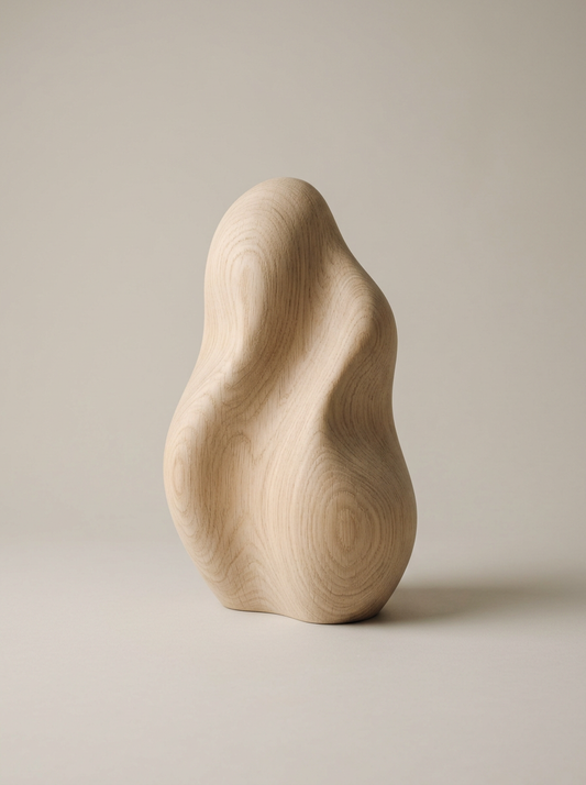 Duna Carved Oak Sculptural Object