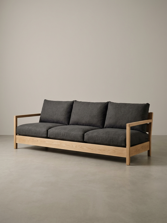 Halden Sofa in Charcoal Linen