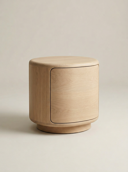 Meridian Nightstand in White Oak
