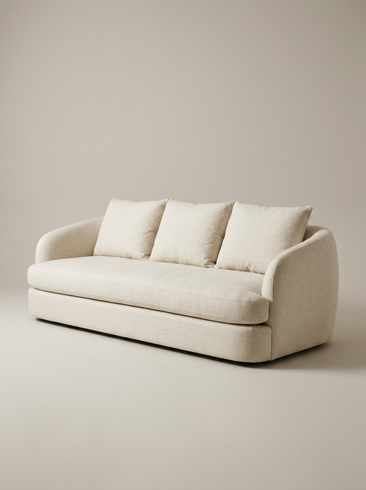 Meridian Sofa in Ivory Linen