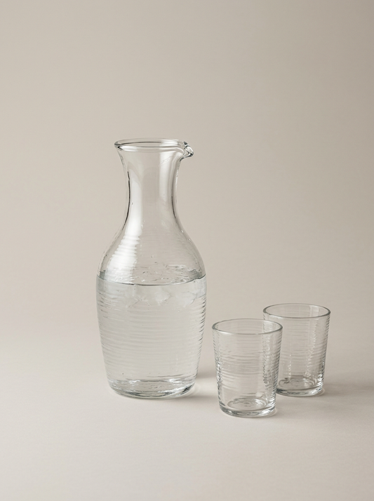 Onda Hand-Blown Carafe and Glasses Set