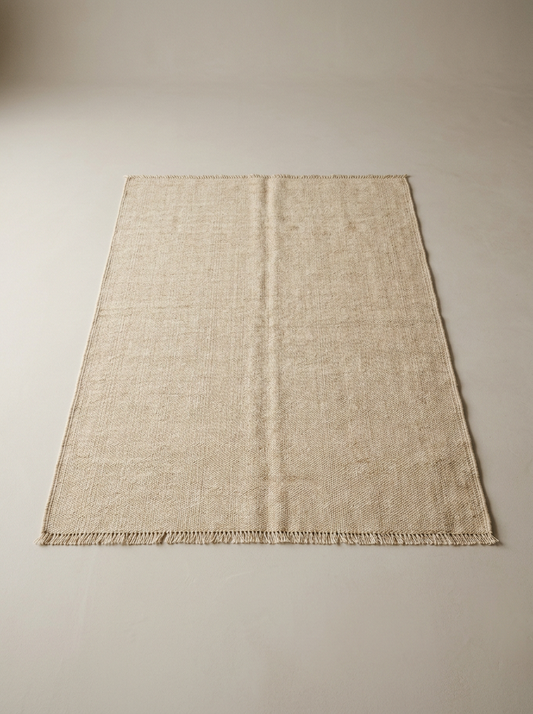 Sable Undyed Wool Rug in Oat
